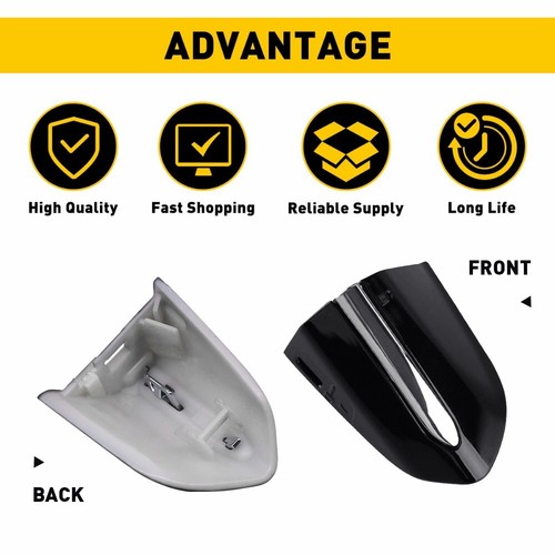 Door Handle Cover Cap Black Front Driver Side for Ford 13-20 Fusion 15-21 Edge - Picture 4 of 18