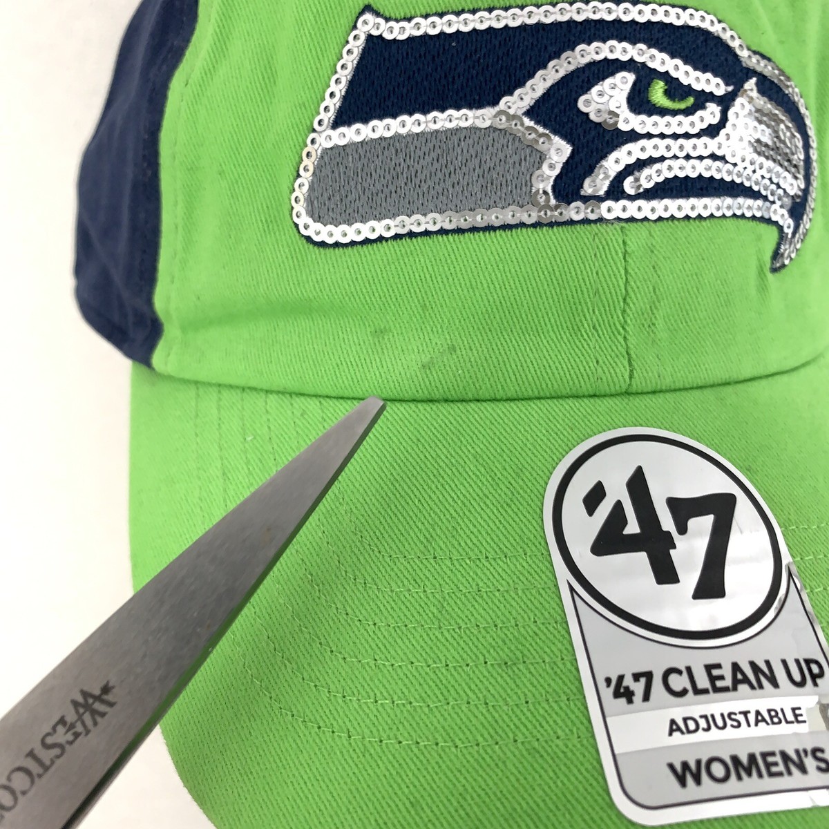 Seahawks Ladies Animal Print Cap Glitz Seattle Seahawks New NFL Fan Favorite 47 Ladies Women  main image 2