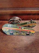 Marx Doughboy Tank 10" Tin Wind Up Toy Non-Working for Parts