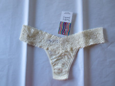 HANKY PANKY SIGNATURE LACE LOW RISE THONG 4911, IVORY, ONE SIZE, NWT 22
