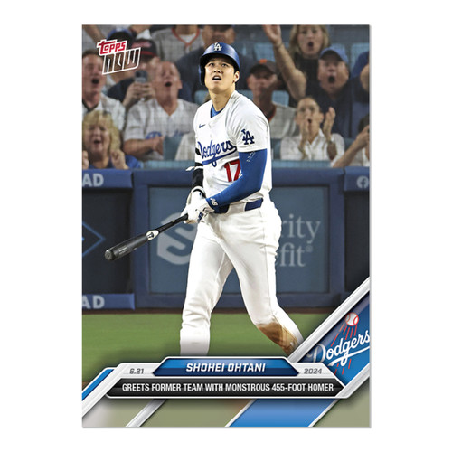2024 Topps Now 328 Shohei Ohtani Los Angeles Dodgers 455-foot HR PR 4386