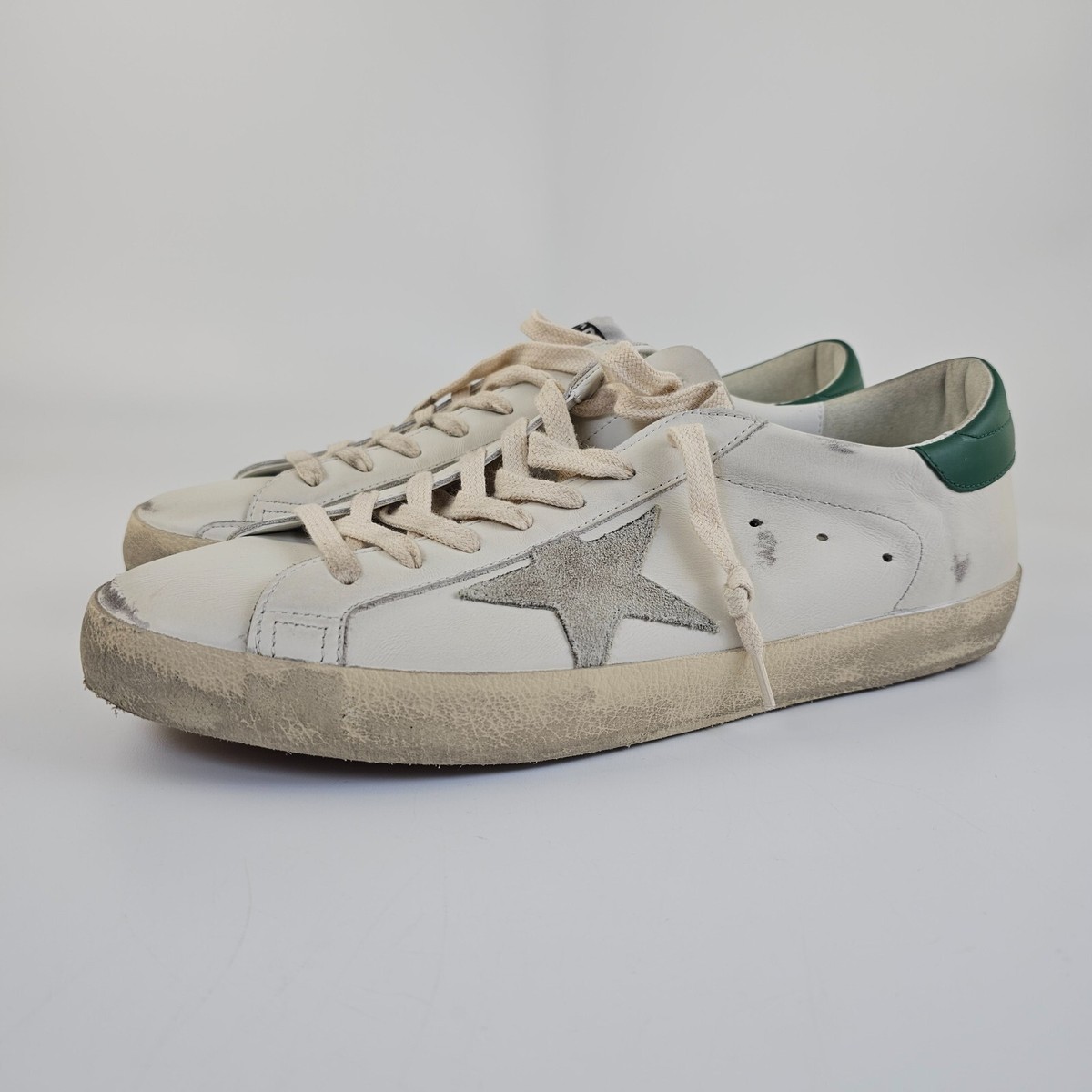 Golden Goose スーパースター　ホワイト　スタッズ付き38サイズ Golden Goose White Super-Star Sneakers with Glitter and