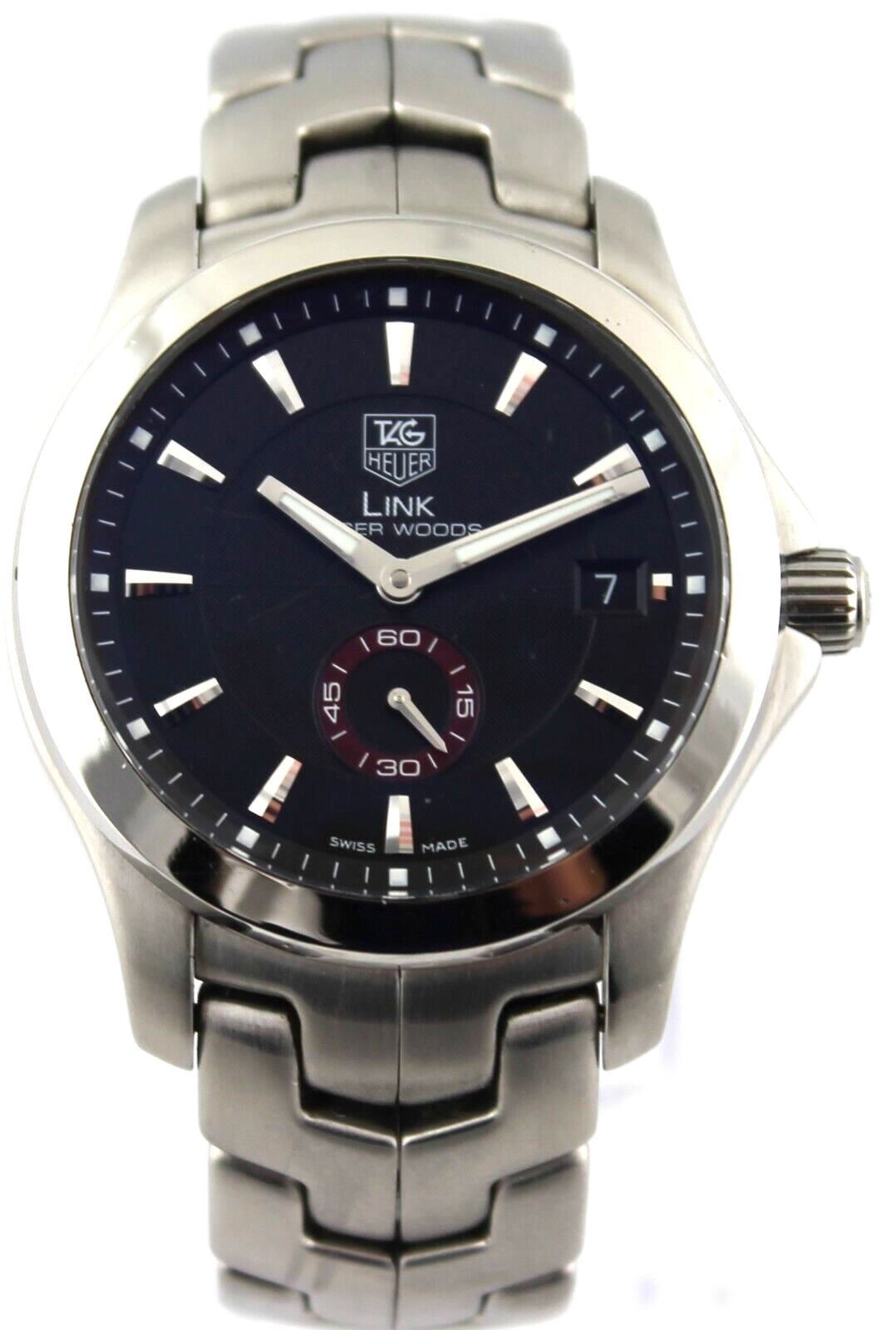 TAG HEUER LINK WJF211D.BA0570 AUTOMATIC TIGER WOODS MEN'S BLACK SWISS