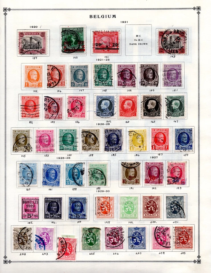 BELGIUM 1850-1981 HUGE COLLECTION OF 2300+ STAMPS, MINT & USED - Image 3 of 4