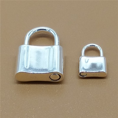 padlock sterling silver
