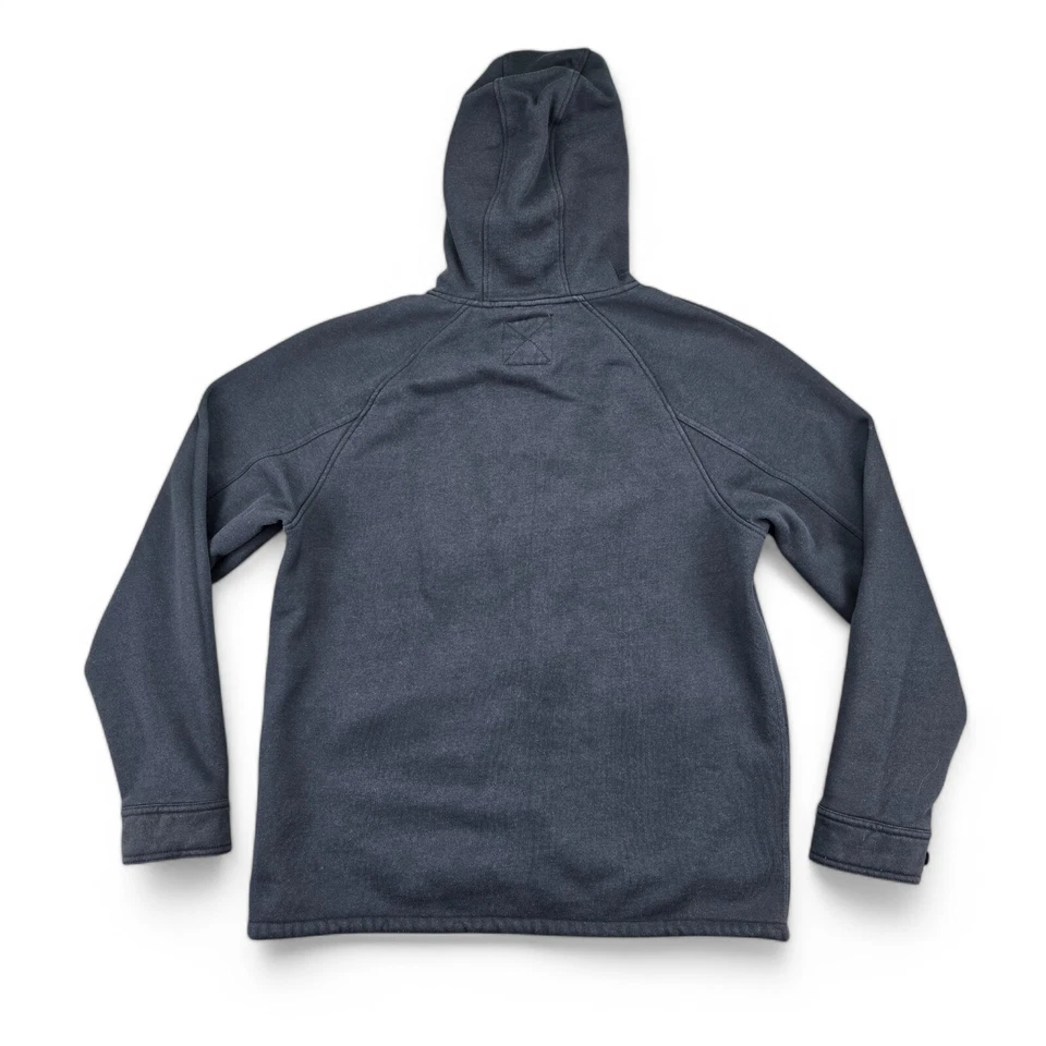 Abrigo con Capucha Vans Off The Wall Hombres XL Madera Botón Palanca Mezcla Algodón Azul Marino RARO Foto 3 de 4