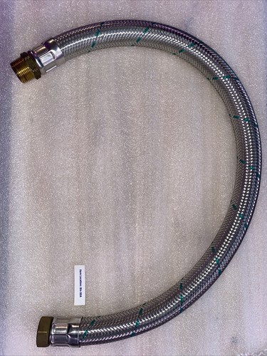 36" Length NEX Braided Flexible Metal Hose 1 inch diameter 450psi 255 (oF) F2014