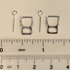 M. SEPIOL Traditional 1:9 Model Scale Western Cutting/Roping Horse CINCH BUCKLES