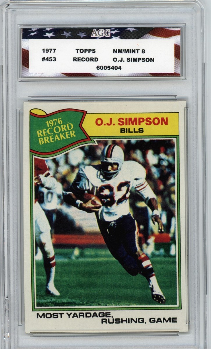 1977 Topps - Record Breaker O.J. Simpson #453 for sale 1977 Topps - Record Breaker O.J. Simpson #453 for sale