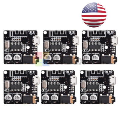 6Pcs VHM-314 Bluetooth Audio Receiver Board Bluetooth 5.0 Mp3 Lossless DIY USA