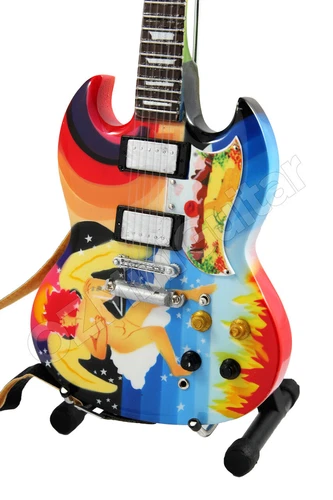 Miniature Guitar Eric Clapton FOOL SG & Strap