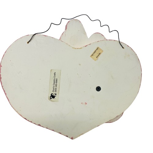 A Dog Leaves Footprints on Your Heart 9”x 8” Heart Shaped Wood Sign Wall Plaque - 第 3/4 張圖片