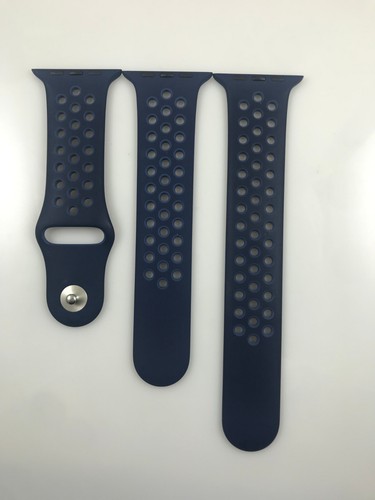 Original Apple watch 44MM 45MM 46MM Nike sport band Midnight Navy/Mystic Navy - 第 15/22 張圖片