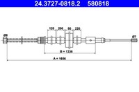 ATE Handbremsseil Links FüR Peugeot 306 1.1-1.9D 04.93-08.01 OE 474597