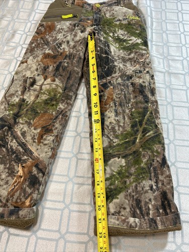 Cabela’s camo ZONZ Woodland’s Cotton Blended Hunting Insulation Pants Kids Small - Picture 10 of 11