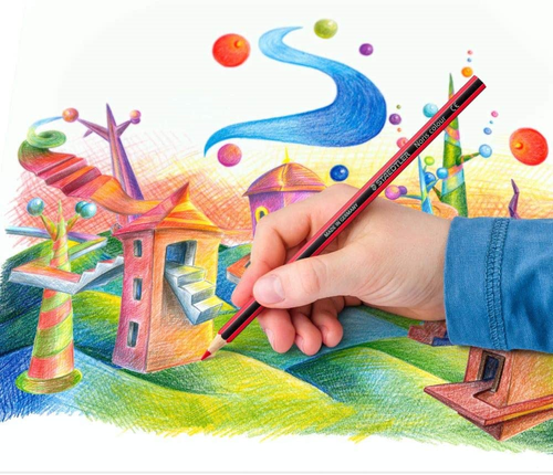 STAEDTLER 185 CD36 Noris Colouring Pencil, Assorted Colours, Pack of 36 - Picture 4 of 12