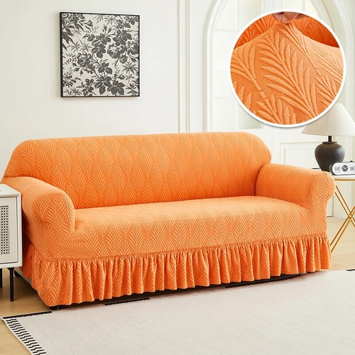 New Jacquard Sofa Cover Living Room 1/2/3/4 Seater Elastic Corner Sofa Slipcover - Picture 7 of 36