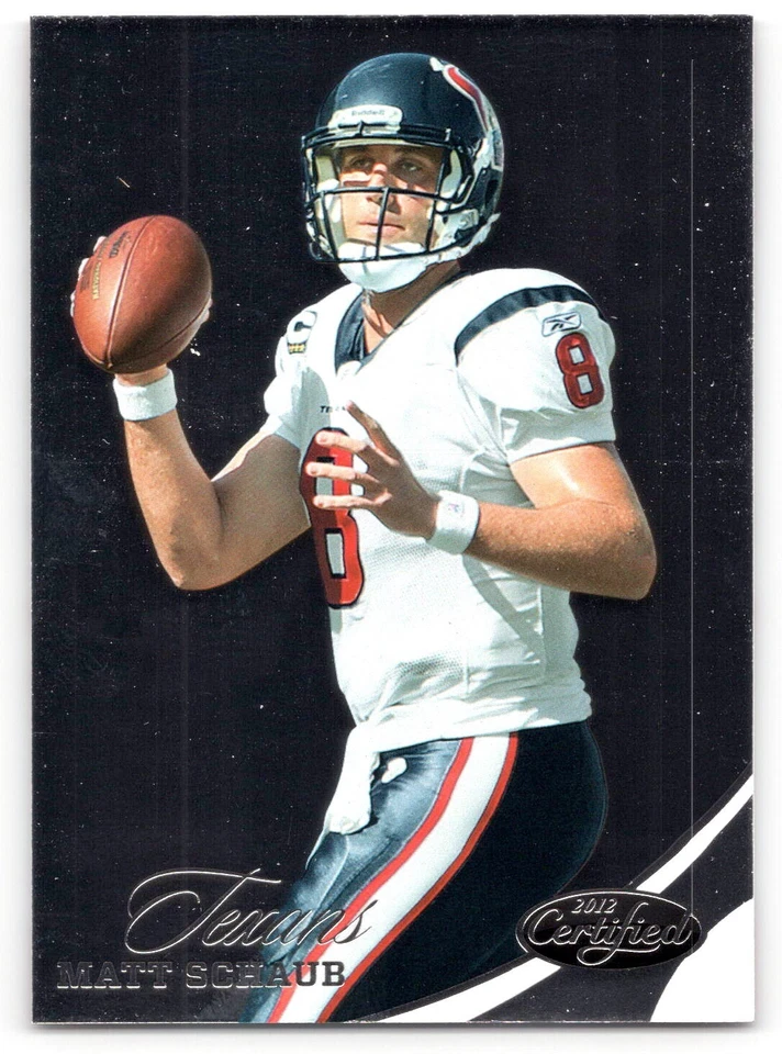 2012 Panini Certified 39 Matt Schaub Houston Texans Football Card - Image 3 of 3