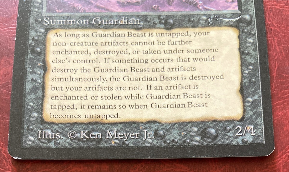 MTG Magic The Gathering GUARDIAN BEAST Reserved List ARABIAN MTG Magic The Gathering GUARDIAN BEAST Reserved List ARABIAN