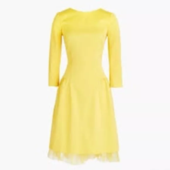J crew tulle top hem sheath dress
