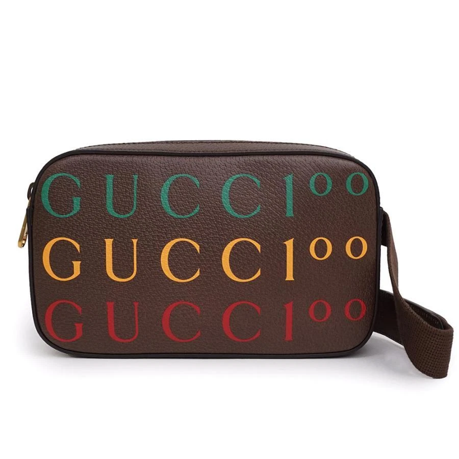 Sac taille GUCCI corps belf cuir de veau 100e anniversaire marron W25 x H15 cm fermeture éclair
