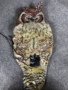 Vintage Dalen Inflatable Blow Up Owl 20 Inches Scarecrow Device 1982 Halloween