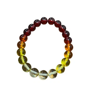Bracelet Ambre Baltique Boules - Photo 1/2