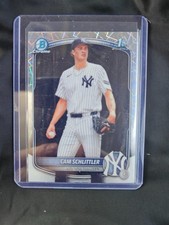 2025 Bowman Chrome - Prospects Cam Schlittler #BCP-166 Laser Refractor (RC)