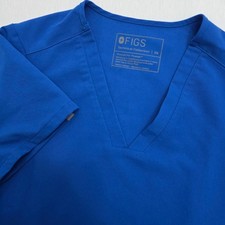 FIGS Casma V-Neck Scrub Top Royal Blue Technical Collection XS FW1100