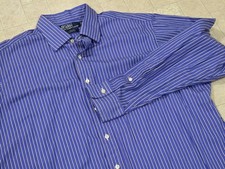 Polo Ralph Lauren Curham Shirt Mens XL Classic Fit Striped Blue White Cotton