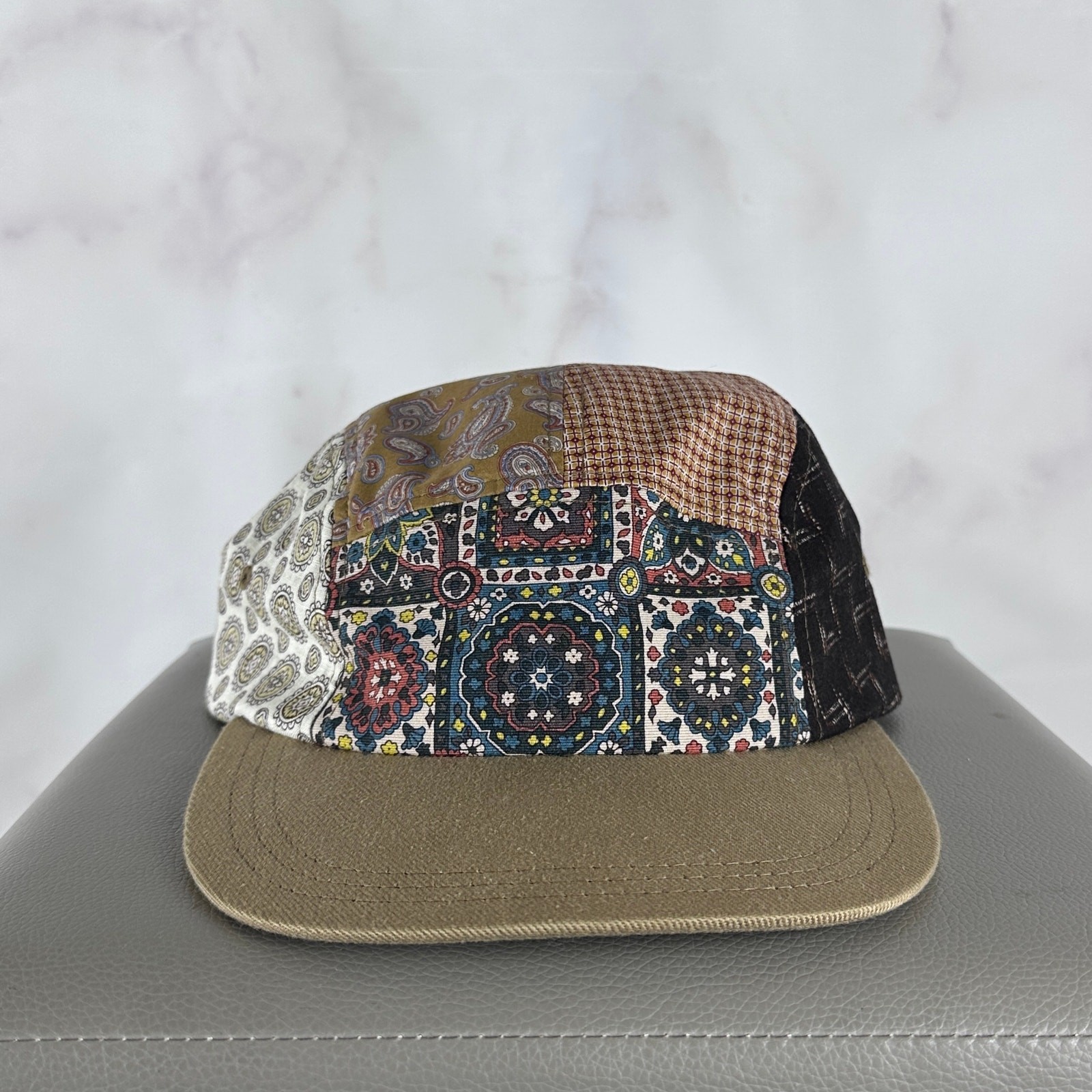 Beams Plus Hat Patchwork 5-Panel Japanese Cap Str… - image 1