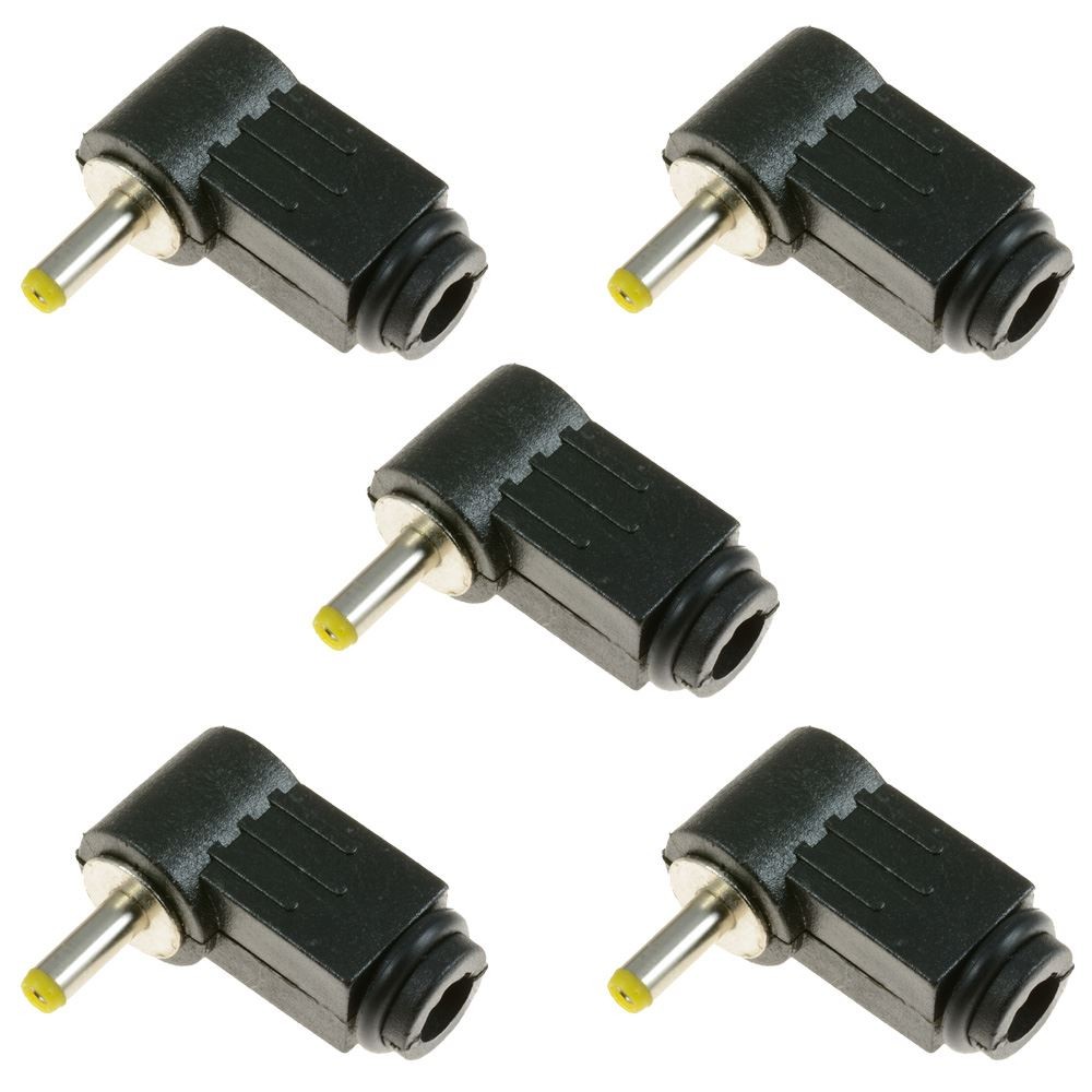 5 x 1.1mm x 3mm DC Right Angle 90 Degree Male Power Plug Jack Connector Laptop