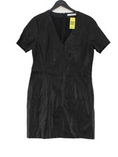 Mango A-Line Midi Dress L in Black