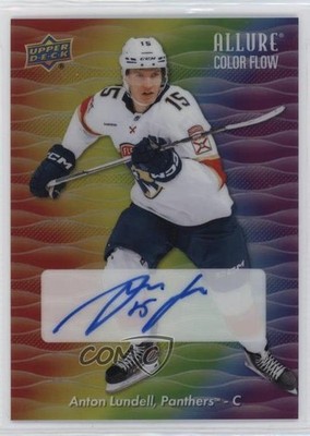 2023 Upper Deck Allure Color Flow Full Rainbow Anton Lundell #CFA-AL Auto 1rq5