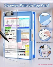 Clipboard with Storage Heavy Duty Clip Boards 8.5 X 11 with Dual Storage Folder