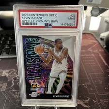 2023-24 Panini Contenders Optic Kevin Durant Illusion B&W /25 PSA 9 POP 1 🔥
