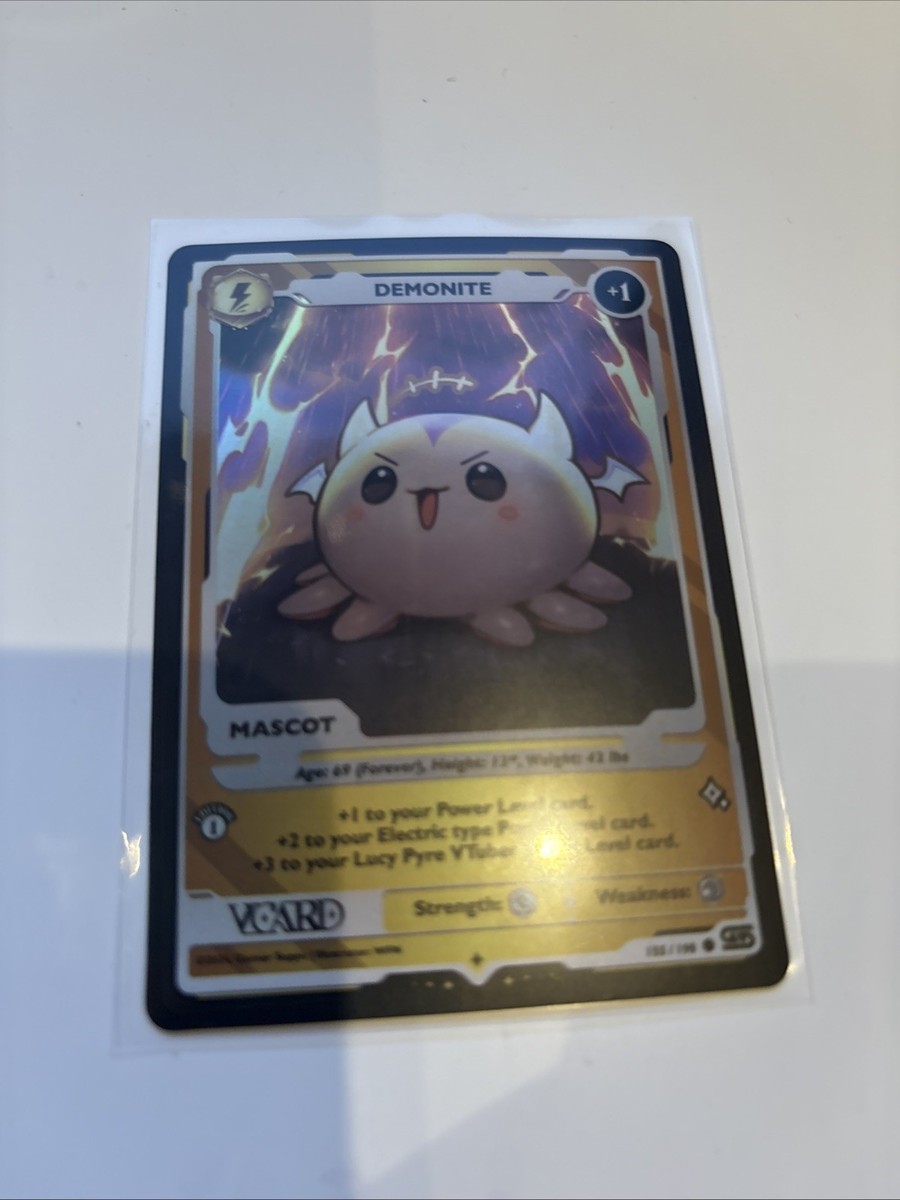 Gamersupps VCARD Rising Stars 1st Ed Holo Vtuber Mascot Demonite