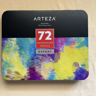 Arteza Water Color Pencils Artist Quality Set Of 72 In Tin New Open Box
