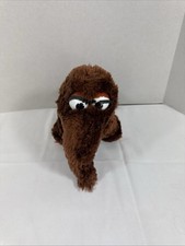 Vintage 1980s Mr. Snuffleupagus Applause Brown Elephant Sesame Street Plush Toy