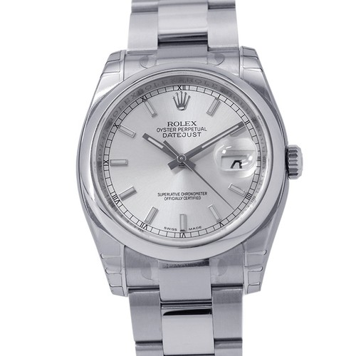 ROLEX Datejust 36mm Stainless Steel Silver Dial 116200