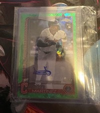 2025 Topps Chrome Logofractor Edition - Rookie Auto Angel Martinez Green /99