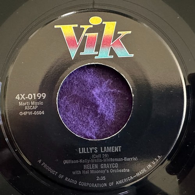 #ad #ad HELEN GRAYCO Lilly#x27;s Lament Rock amp; Roll Wedding 45 VIK Popcorn Ramp;B EX $25.48