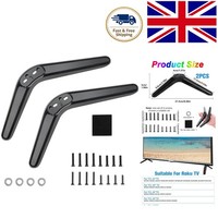 Universal TV Stand for Most 32-55 Inch TCL and Smart TVs - Pedestal Legs Repl...