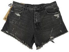 KSUBI Black PRETTY VEGAS CUT OFF Frayed Distr...