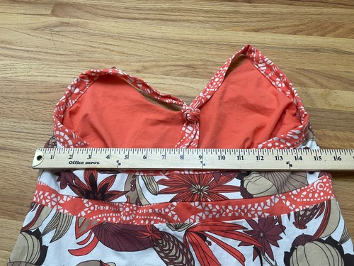 Patagonia Iliana Damen Kleid Etui Knielang Tropical XL Orange Floral - Bild 5 von 7