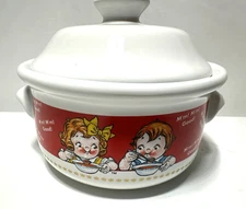 Campbells Soup Bowl Vintage Campbell Kids M'm! M'm! Good Bowl with Lid