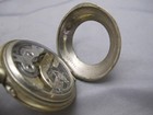 Vintage Swiss DECIMAL Brand POCKET WATCH-EXHIBITION BACK-Plated Case-As Is — photo 7