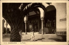 Casablanca La Poste vintage postcard k341