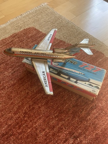 Jeep Aoshin Japon – Avec Remorques American Airlines – Friction Métal 40 Cm – Boîte