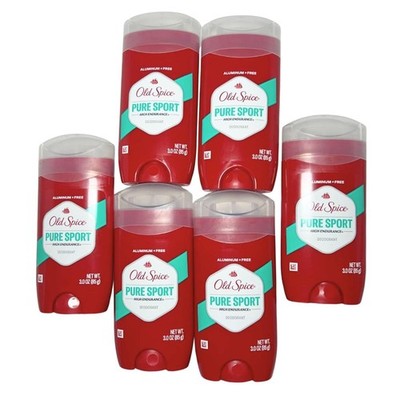 Old Spice High Endurance Deodorant for Men, Pure Sport - 3 Oz / 85g x 6 Pack